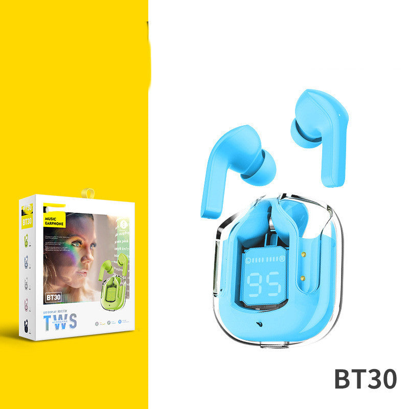 Transparente Digital anzeige TWS Drahtlose Bluetooth-Kopfhörer