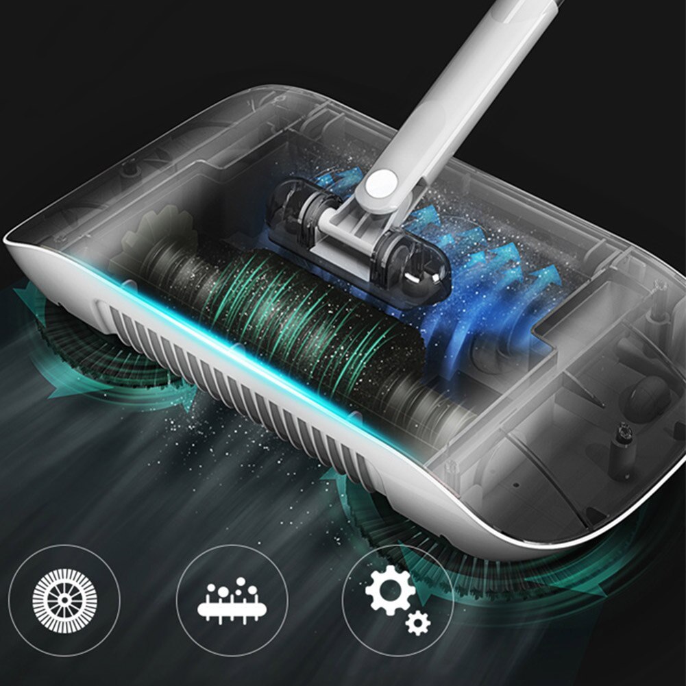 Hand Push Kehrmaschine Haushalt Besen Kehrschaufel Mopp Boden Alle-in-one-Maschine Geschenk Mop Kehrmaschine