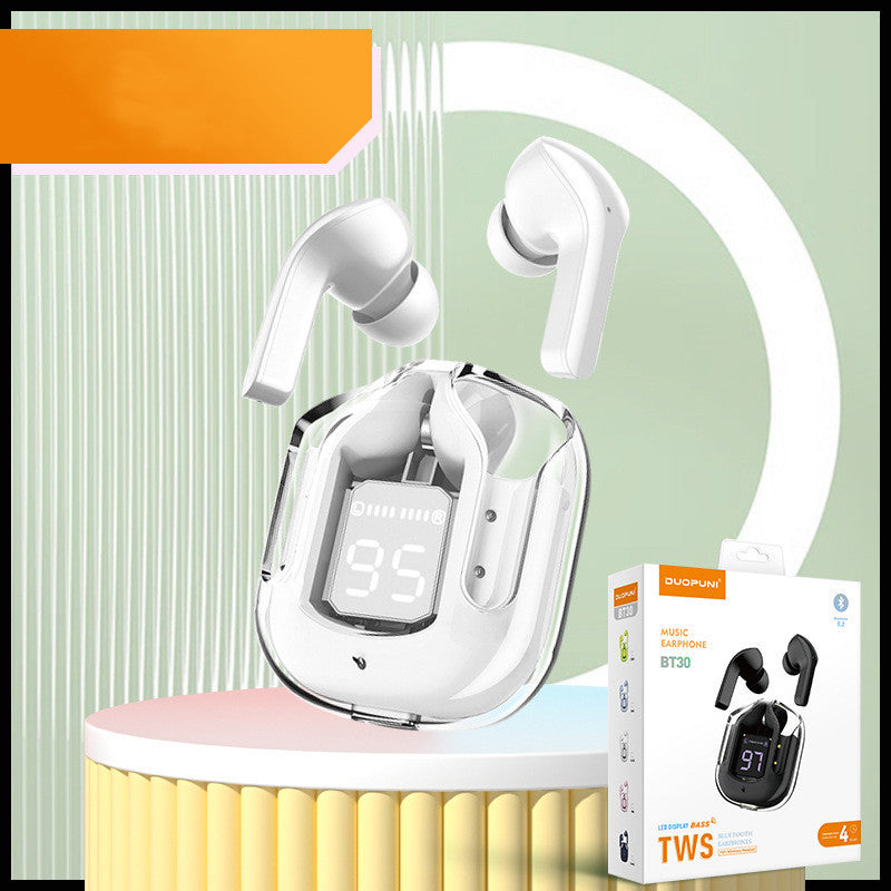 Transparente Digital anzeige TWS Drahtlose Bluetooth-Kopfhörer
