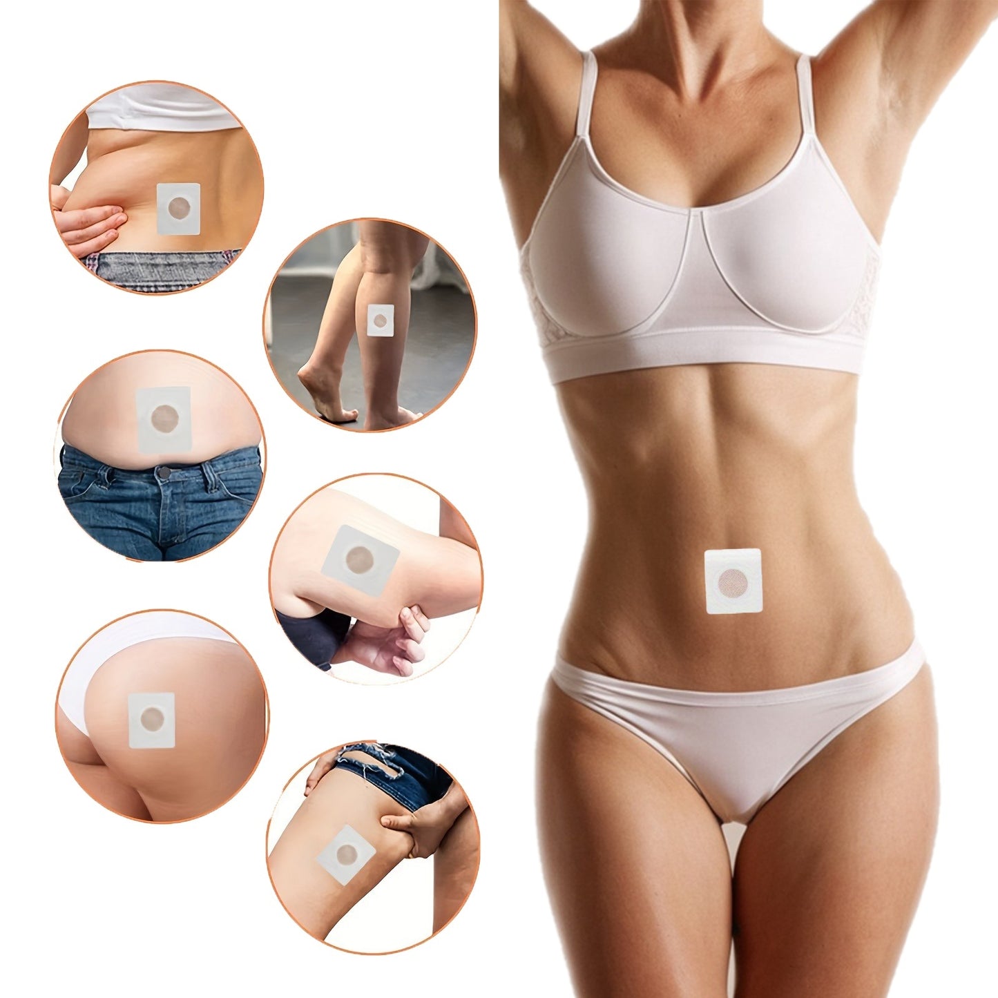 Magnetische Bauchnabel Abnehm Pads - SLIM FIT Pads - Detox