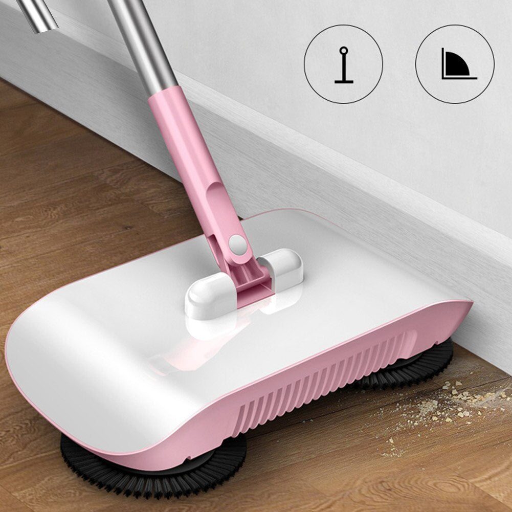 Hand Push Kehrmaschine Haushalt Besen Kehrschaufel Mopp Boden Alle-in-one-Maschine Geschenk Mop Kehrmaschine