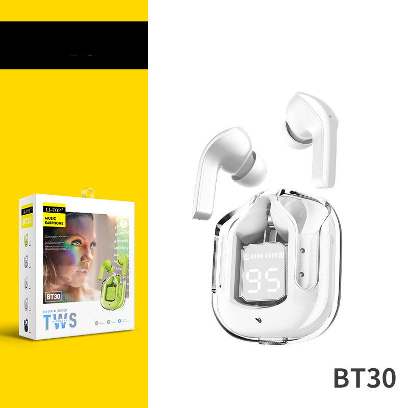 Transparente Digital anzeige TWS Drahtlose Bluetooth-Kopfhörer