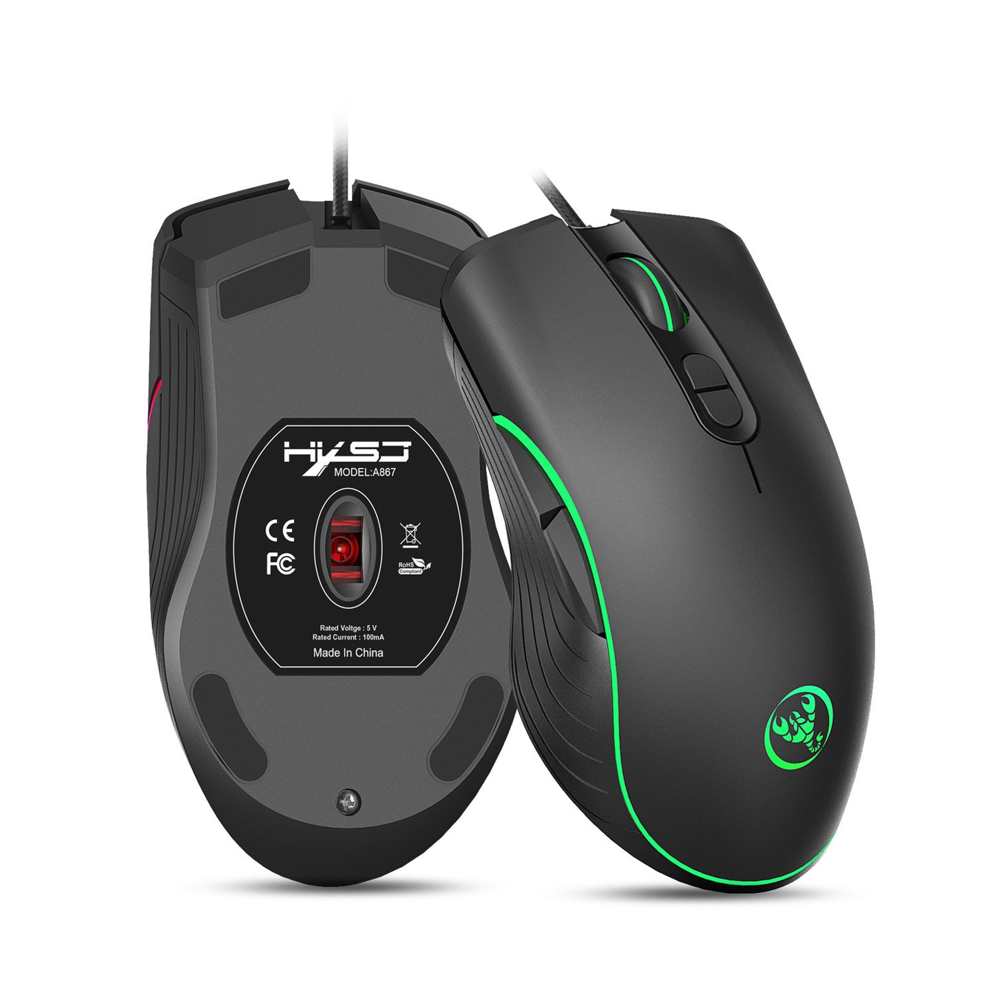 Glowing Gaming Maus Gaming Wired Maus