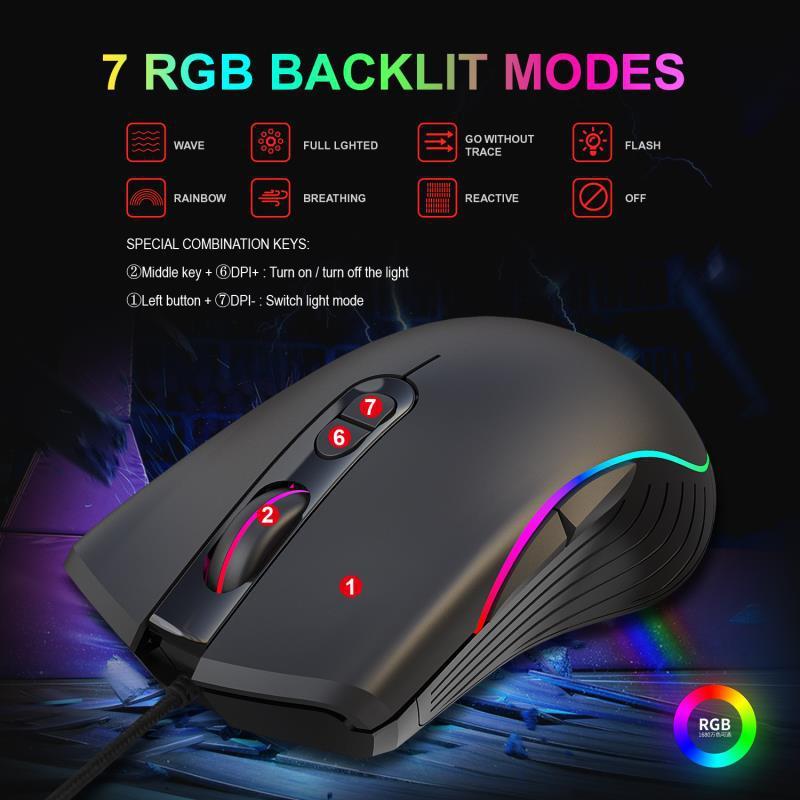 Glowing Gaming Maus Gaming Wired Maus