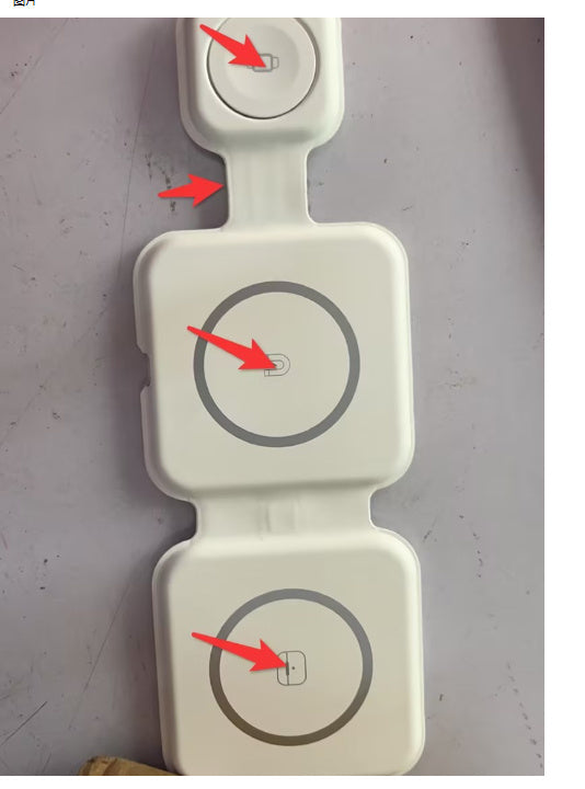 15W 3 In 1 Magnetische Drahtlose Ladestation Multi-gerät Klapp Magnetische Drahtlose Ladegerät Gadgets